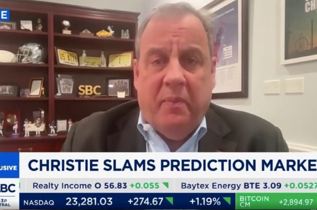 Chris Christie prediction markets sports